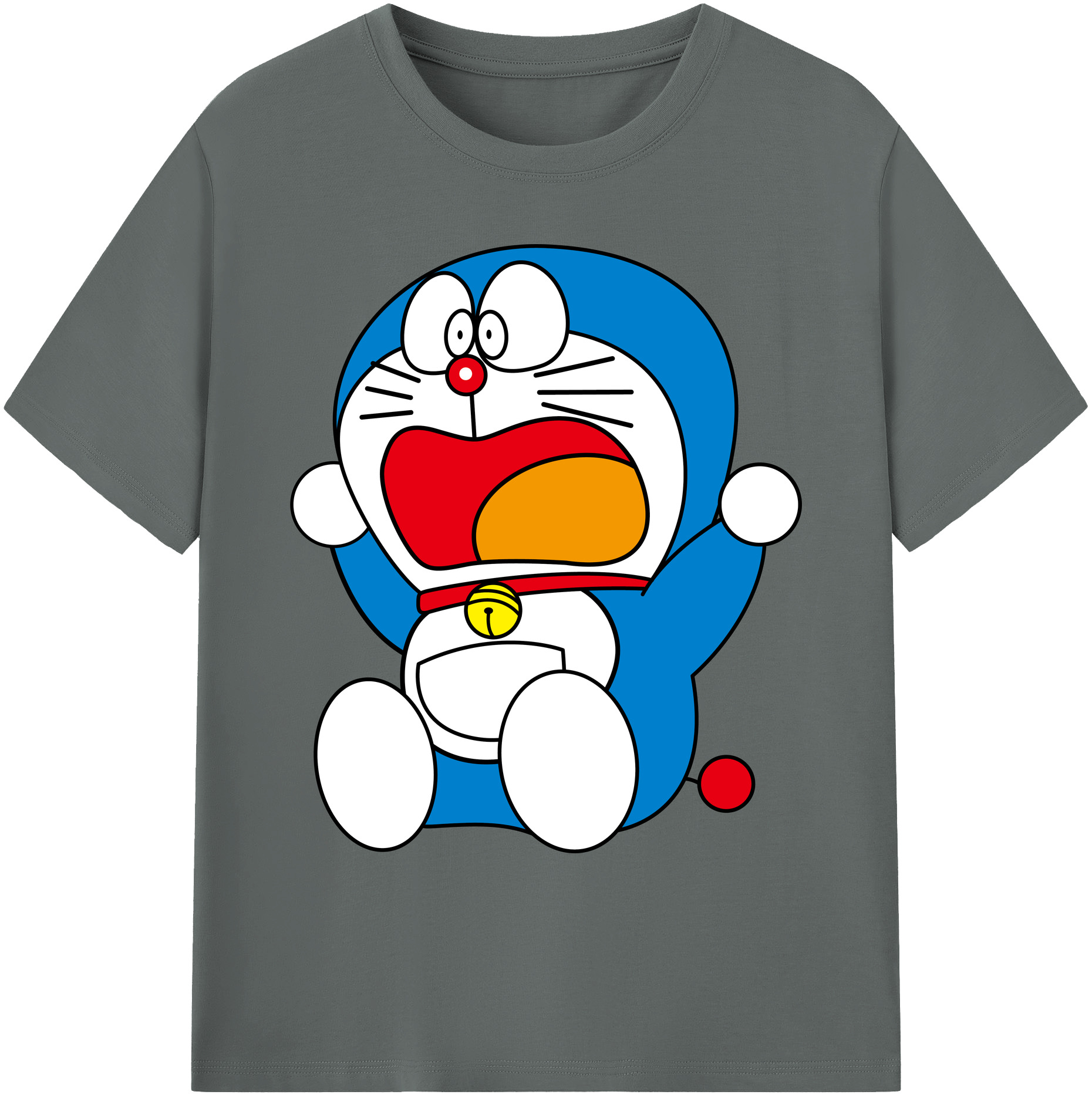 （画像用） ドラえもん Doraemon 綿100％ メンズ半袖Tシャツ｜肌触りやわらか＆通気性